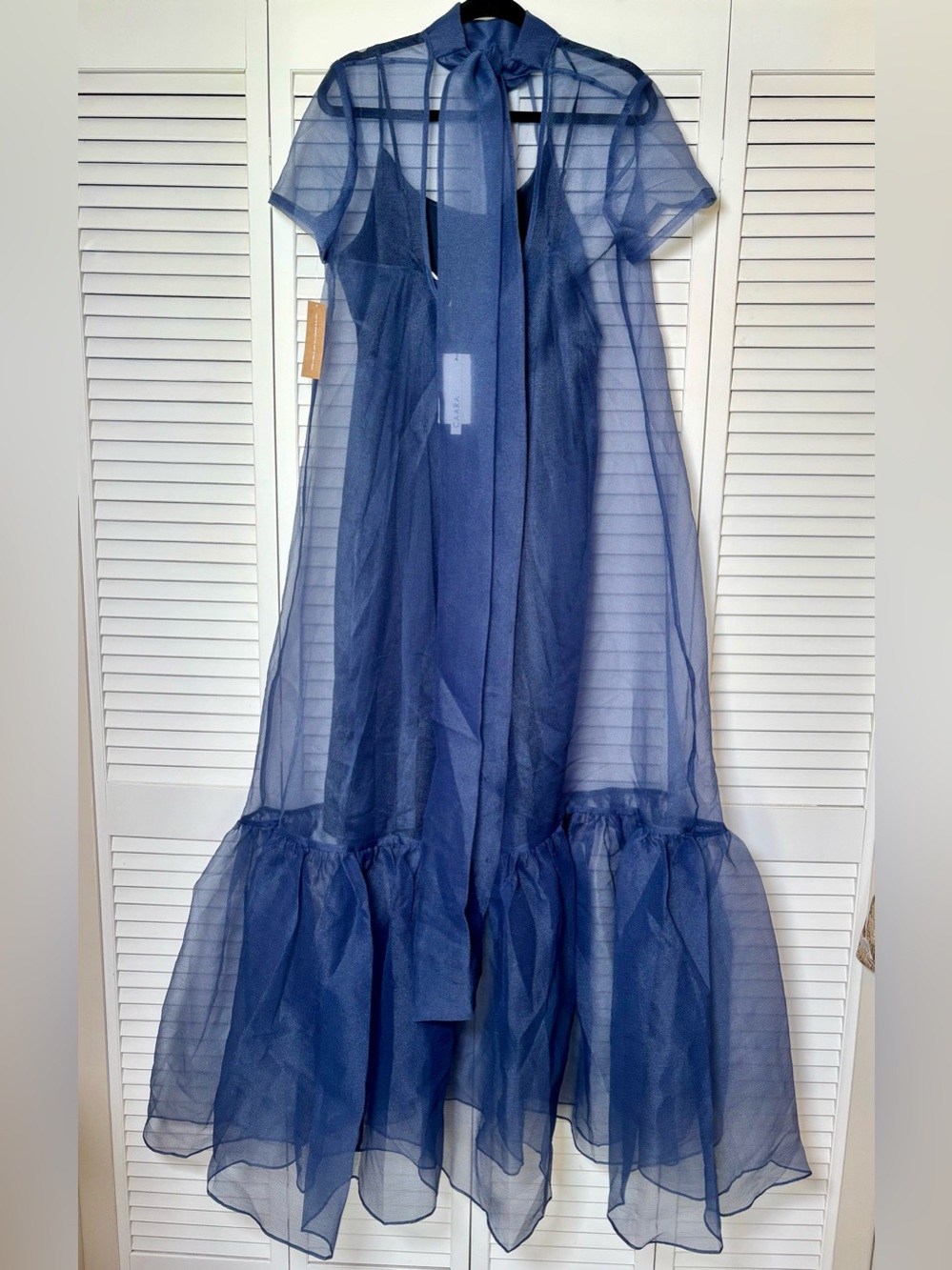 NWT CAARA Melody Navy Ted Baker Factory Maxi Dress  Size XL , Small , Medium - Picture 7 of 11